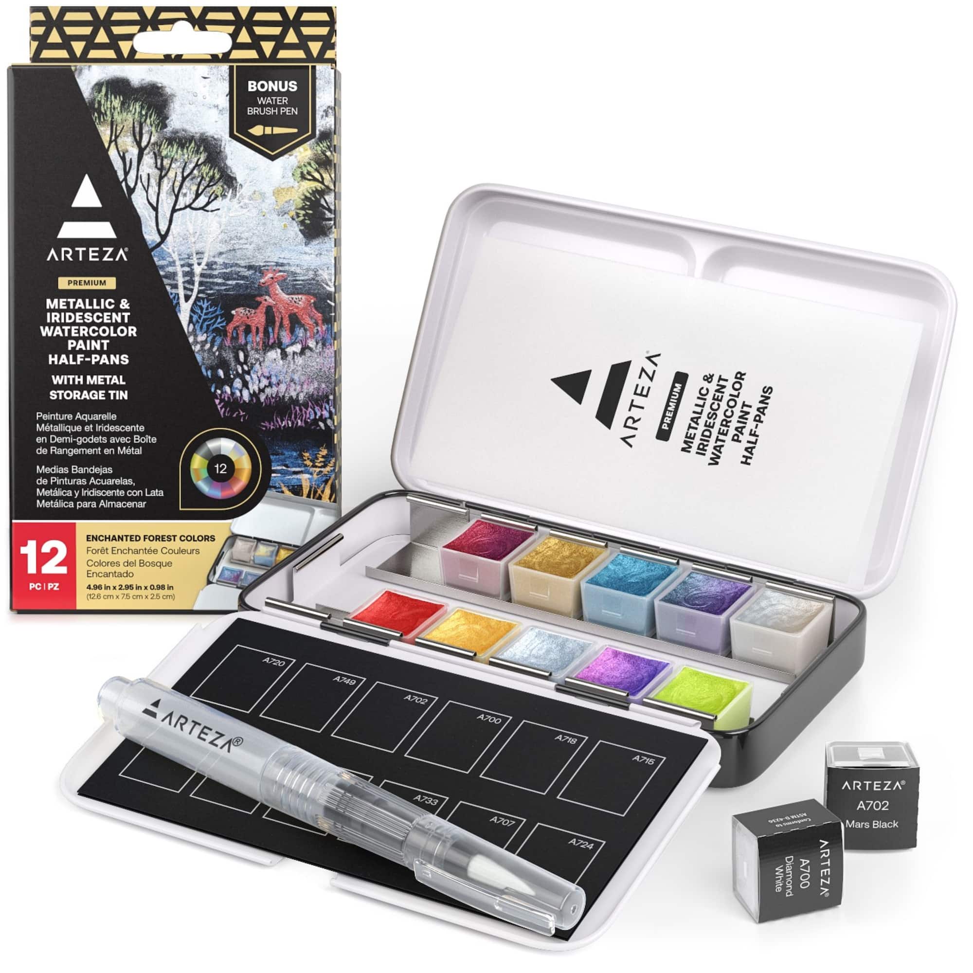 Arteza® Enchanted Forest Colors Watercolor Half Pan Set
